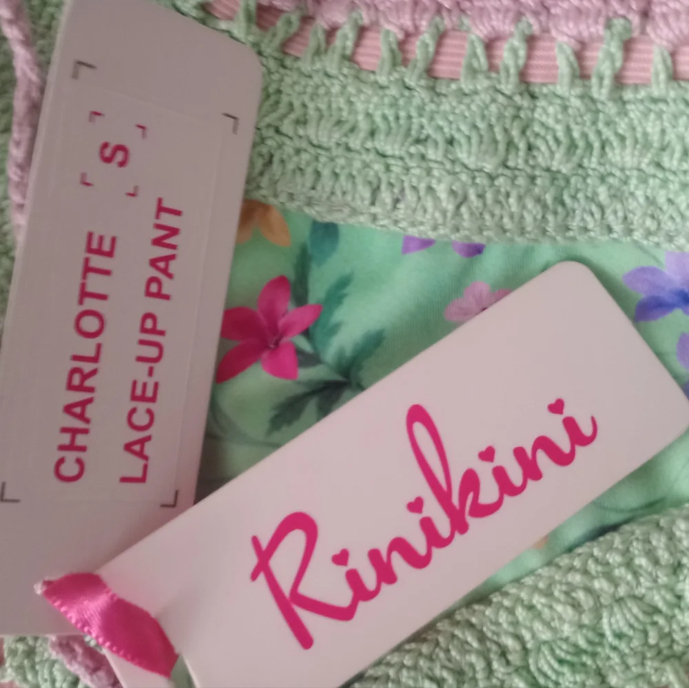 Rinikini Charlotte Lace Up Crochet Bikini Size Small - Picture 4 of 7